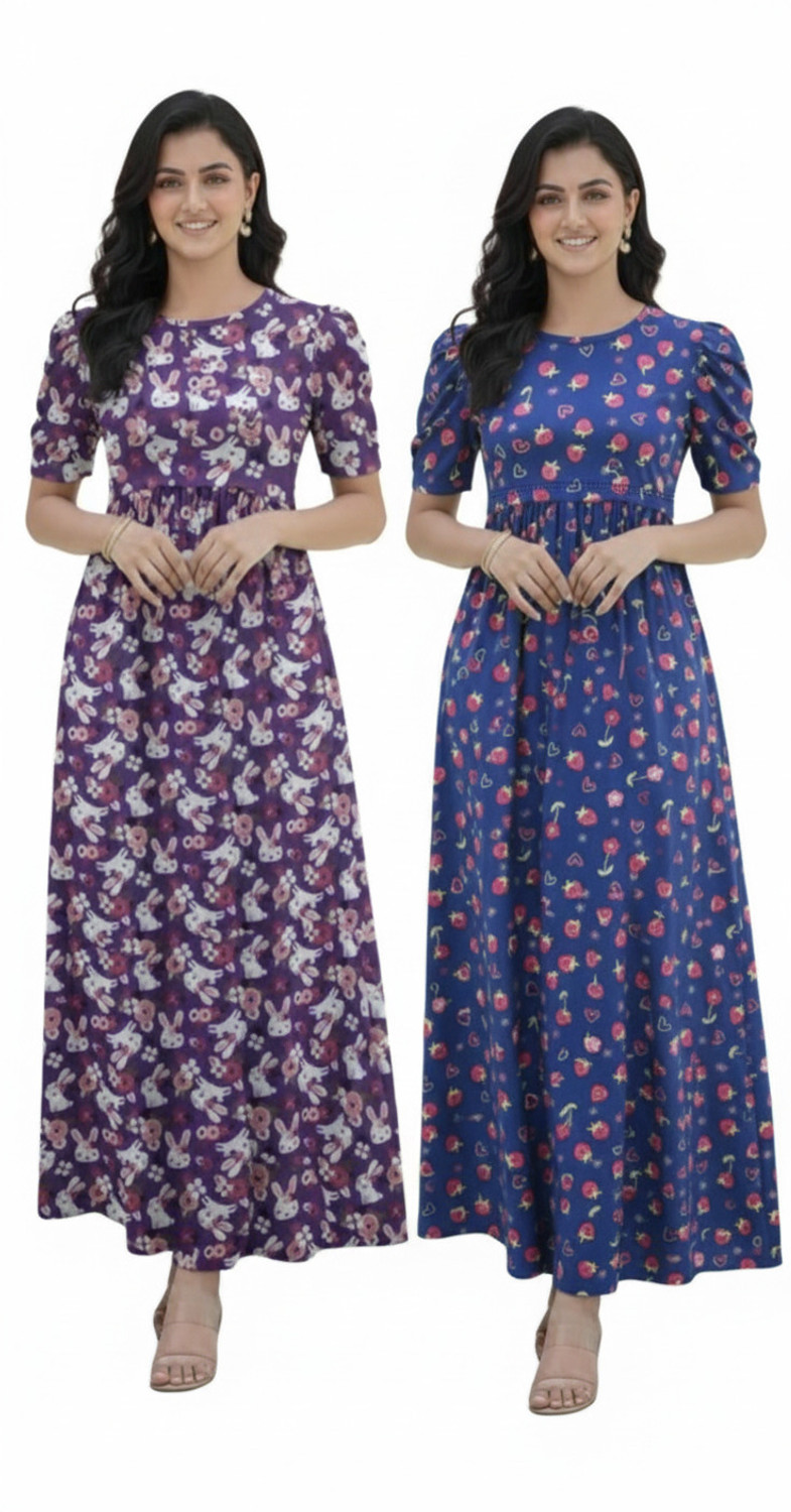 Image of KANNIMAR Women Maternity /Nursing Nighty