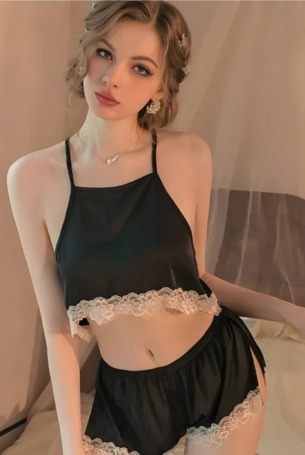 Image of Fashonic Women Nighty with Robe