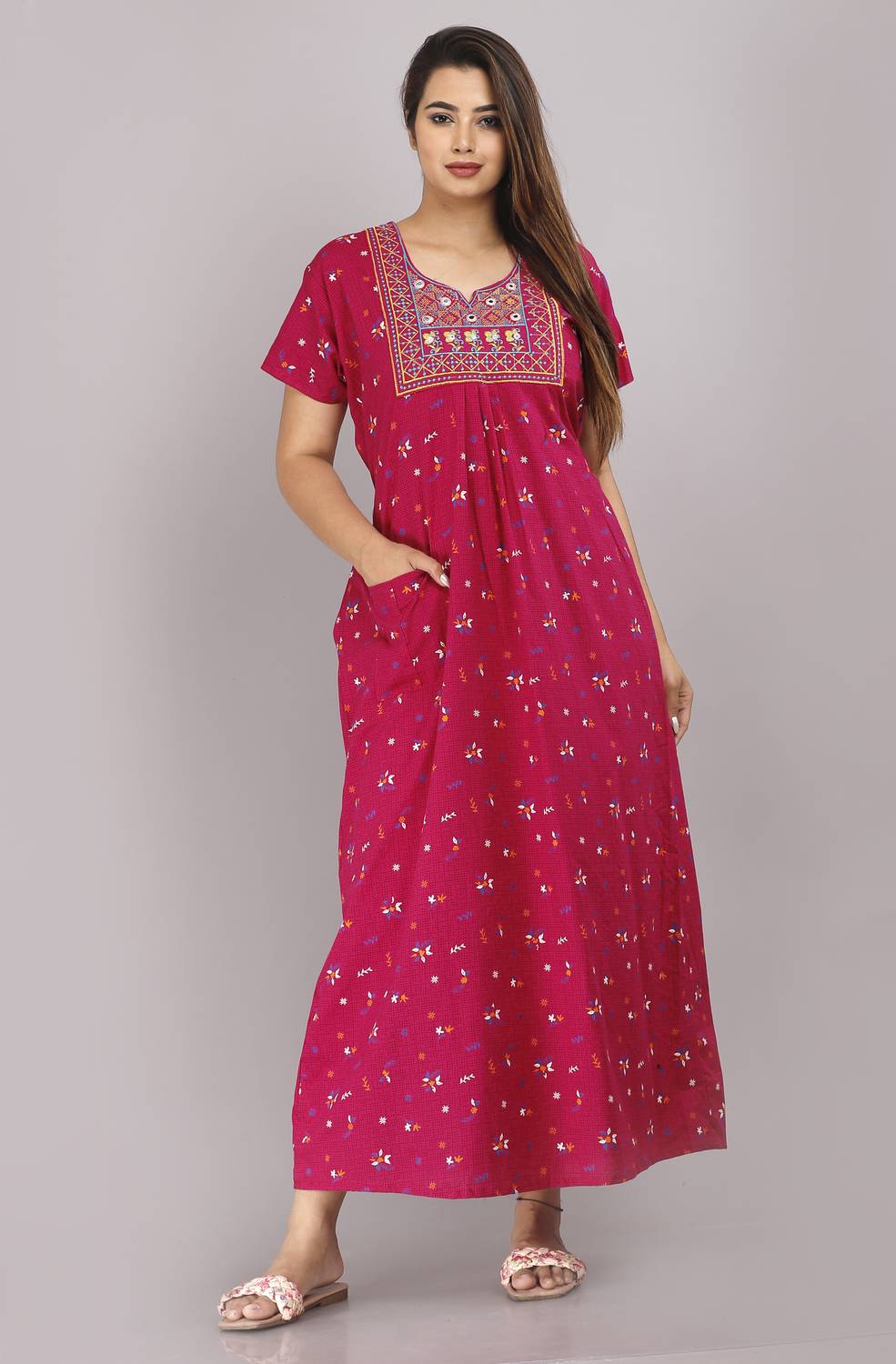 GAYATRI CURING Women Nighty