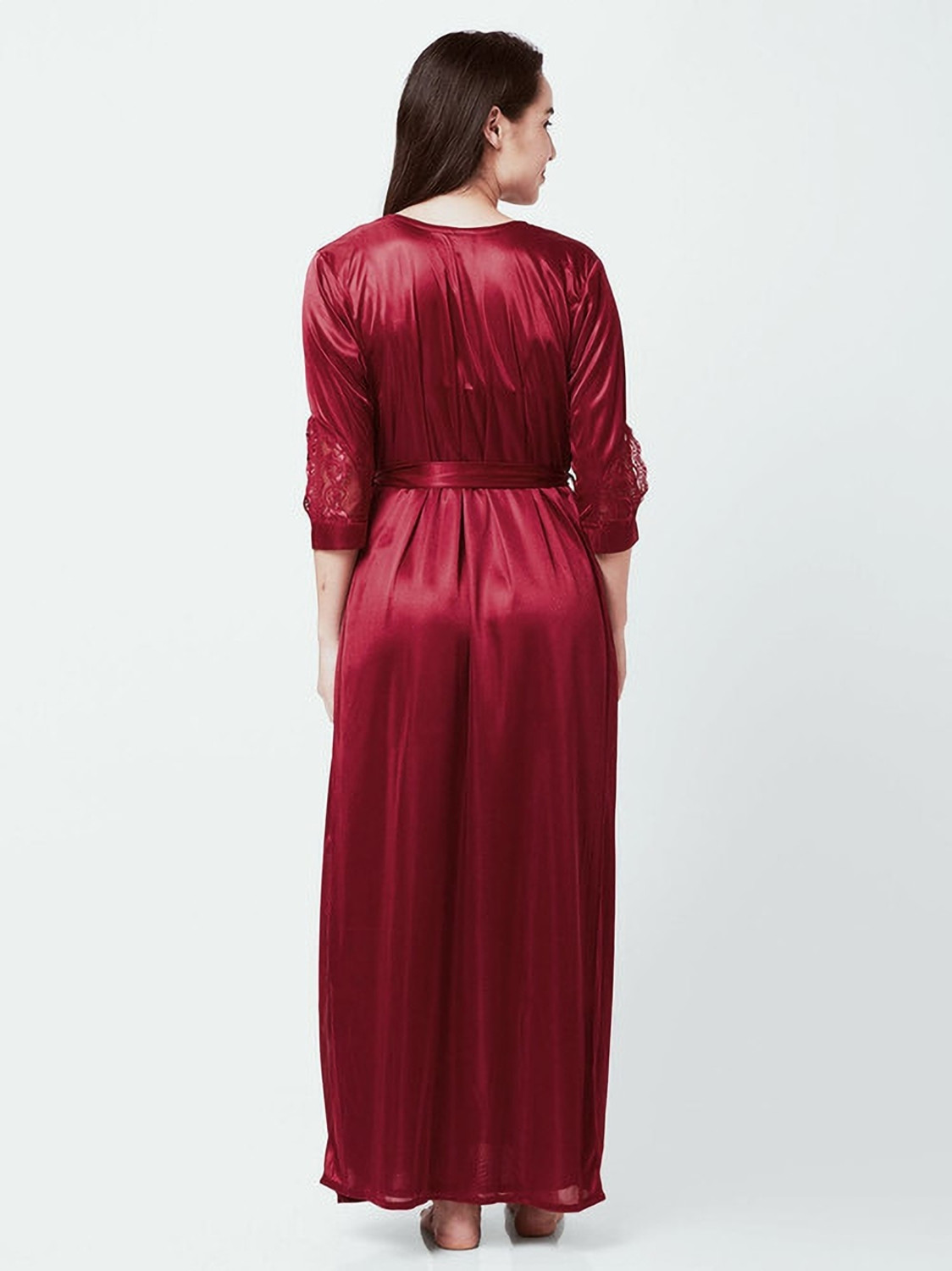 Image of Dreamy Drapes Women Nighty with Robe
