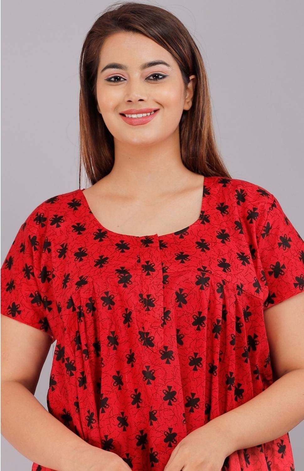 Dhanlaxmi Women Black Nighty Pack of 2 - Image 4
