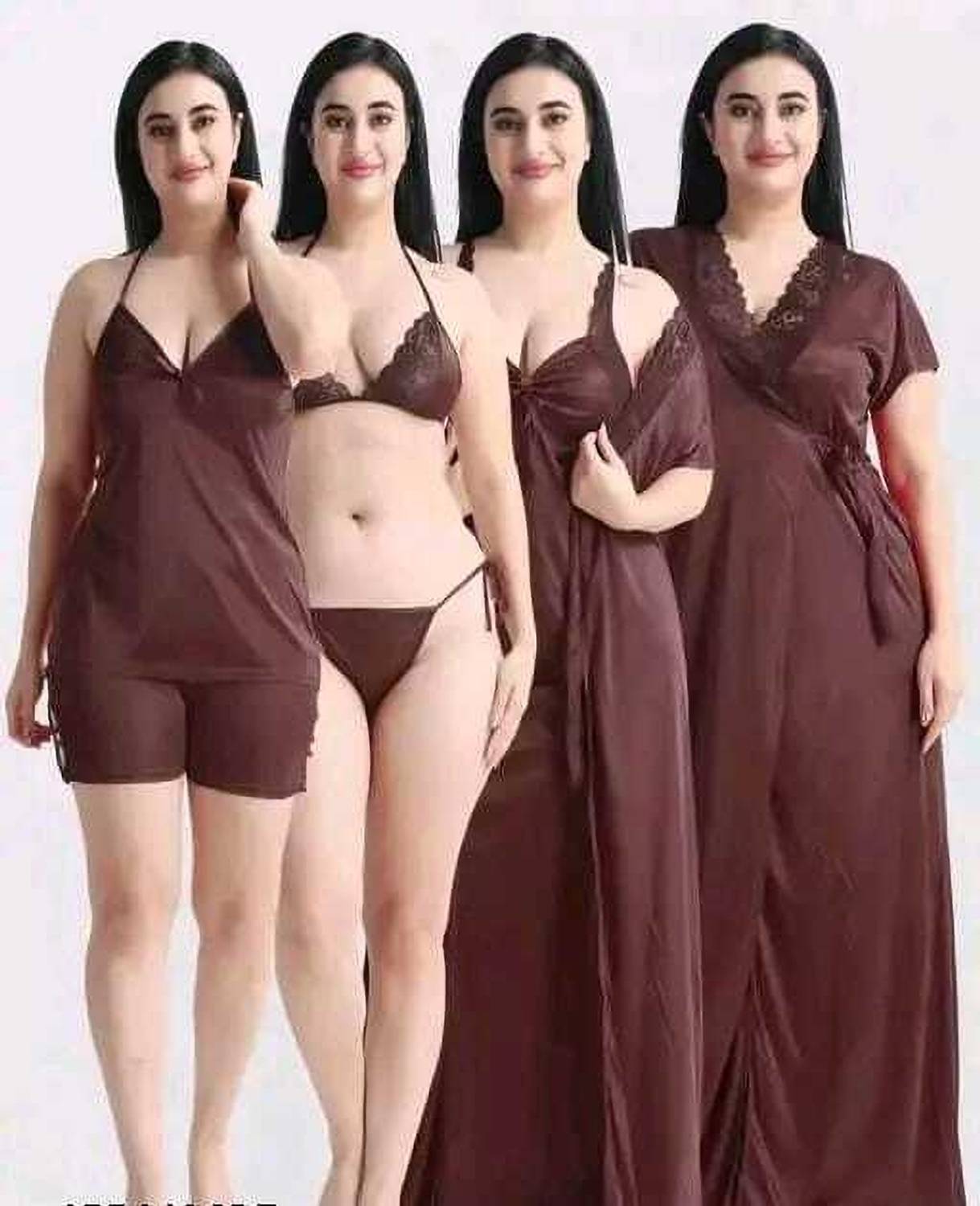 Pushbela Women Nighty with Robe