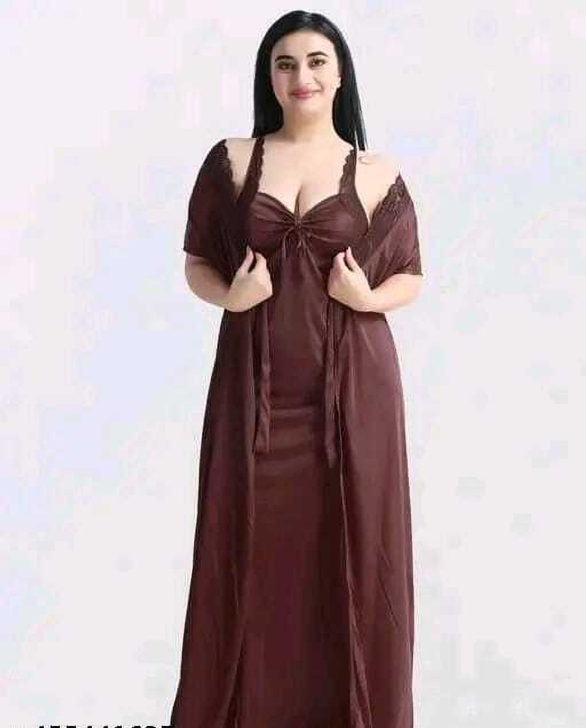 Image of Pushbela Women Nighty with Robe