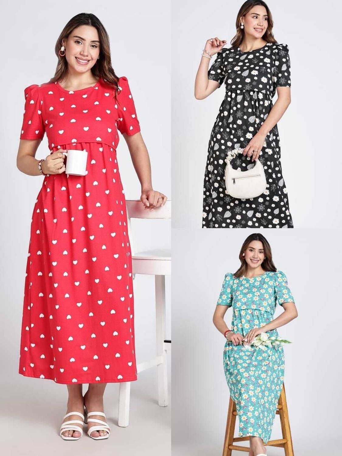 Aargee Women Maternity/Nursing Nighty