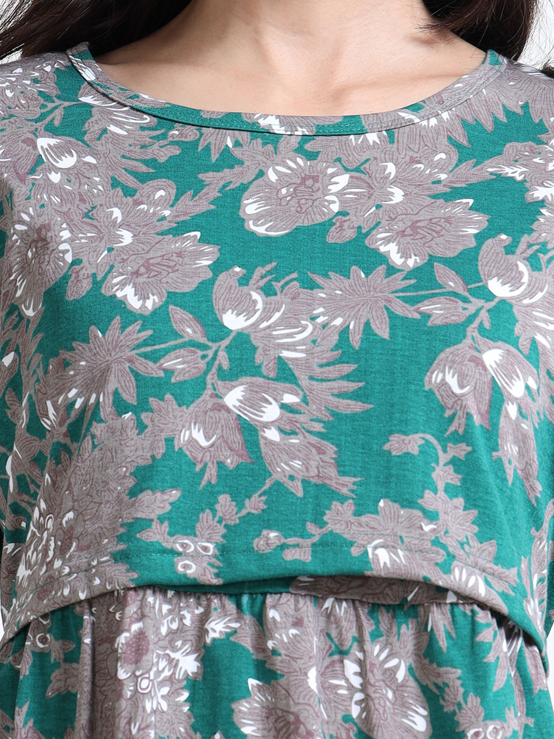 Image of YAZHINI Women Maternity /Nursing Nighty