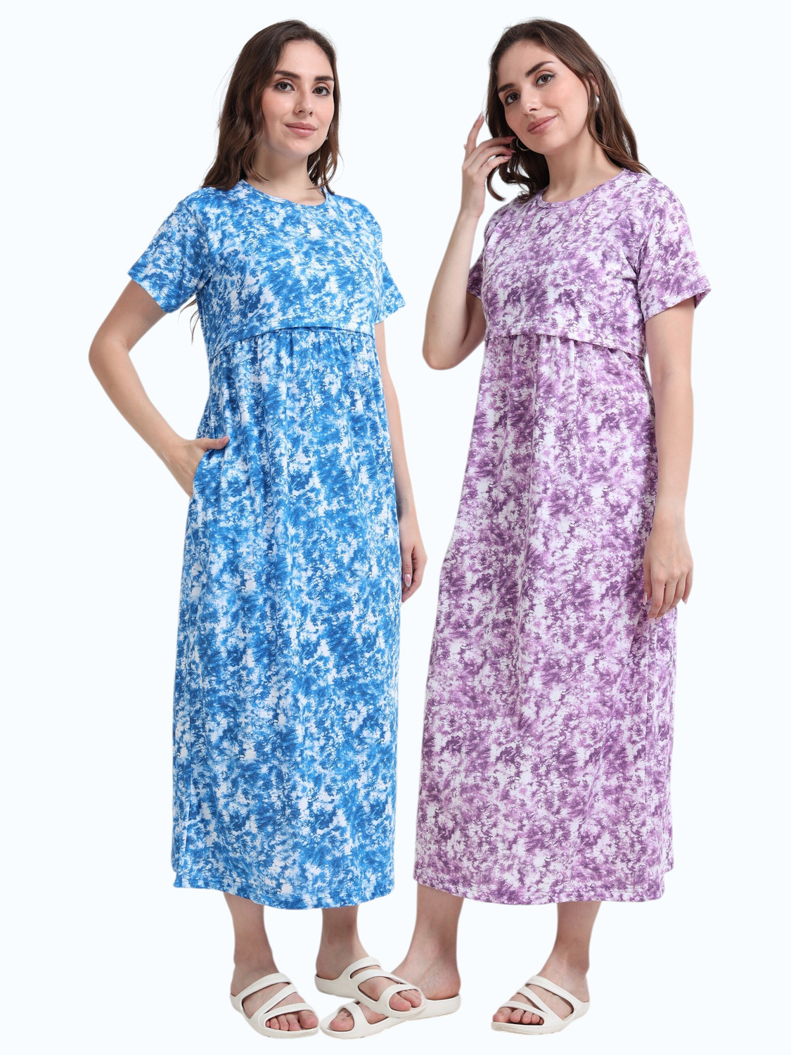 BARBET Women Maternity/Nursing Nighty