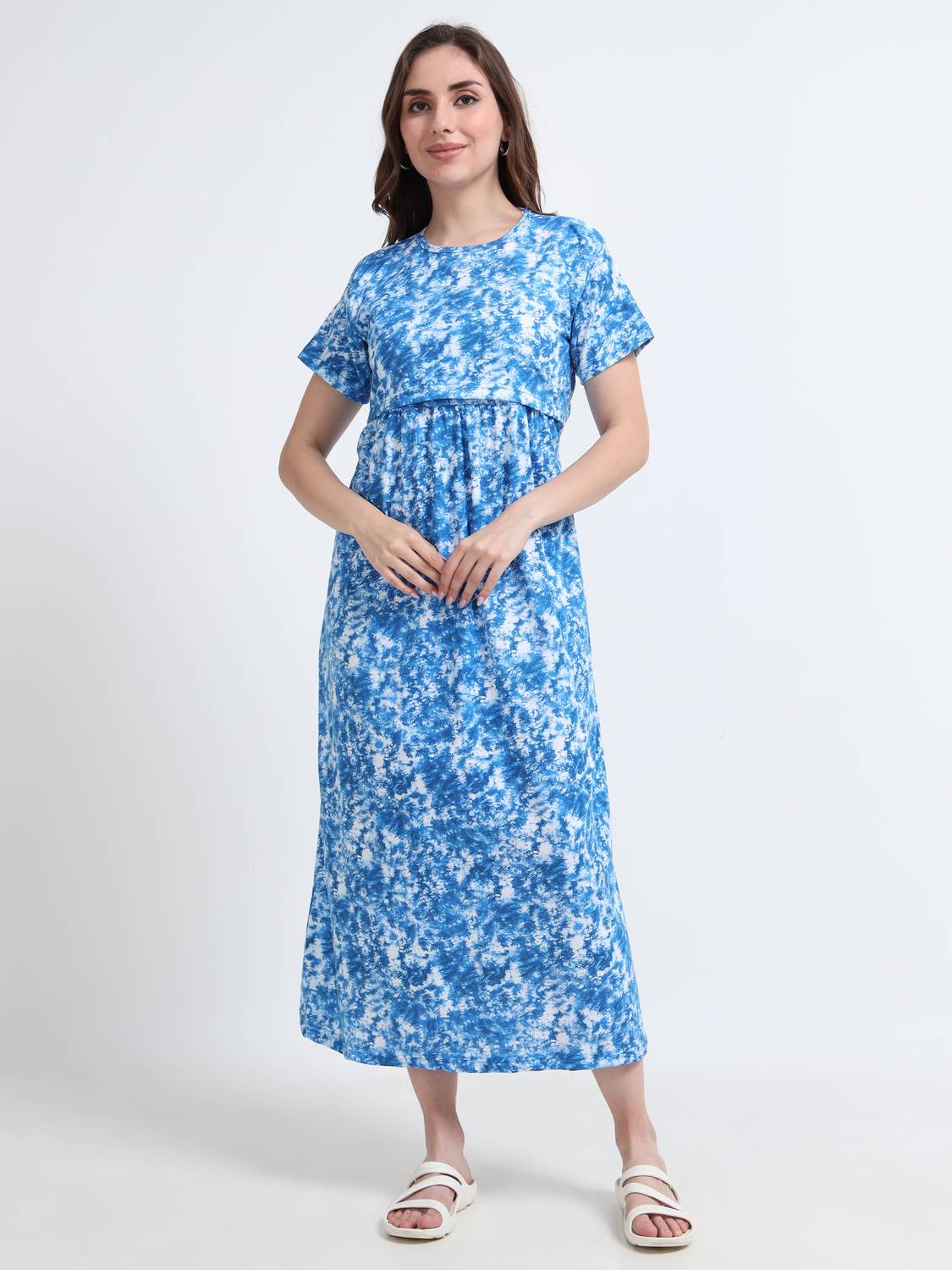 BARBET Women Maternity/Nursing Nighty
