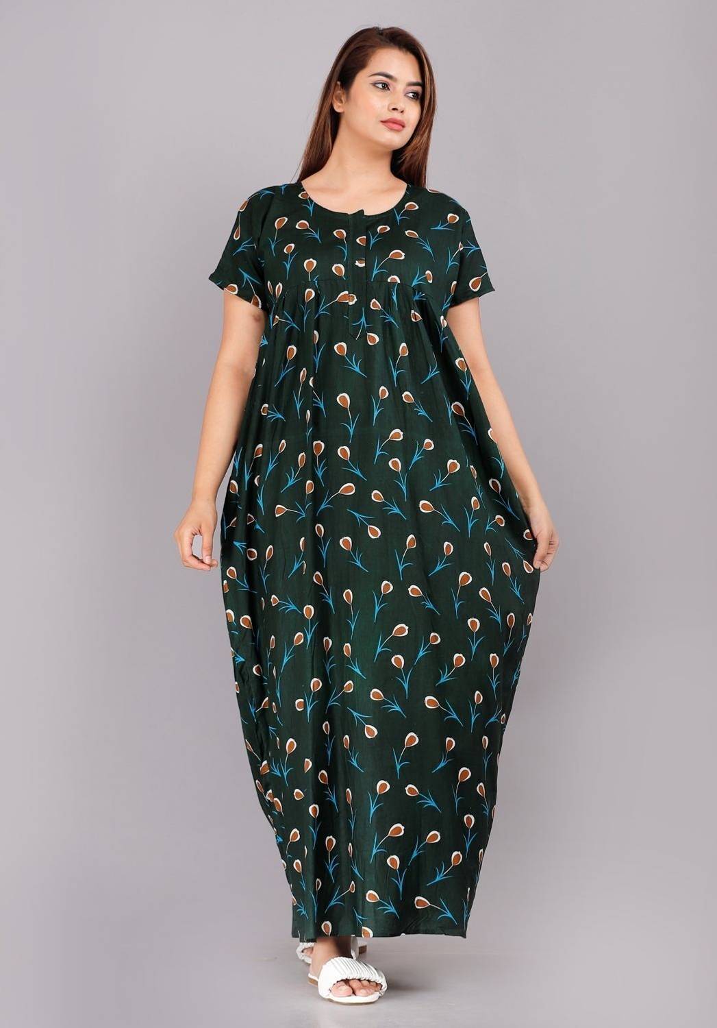 AakarShana Women Nightdress