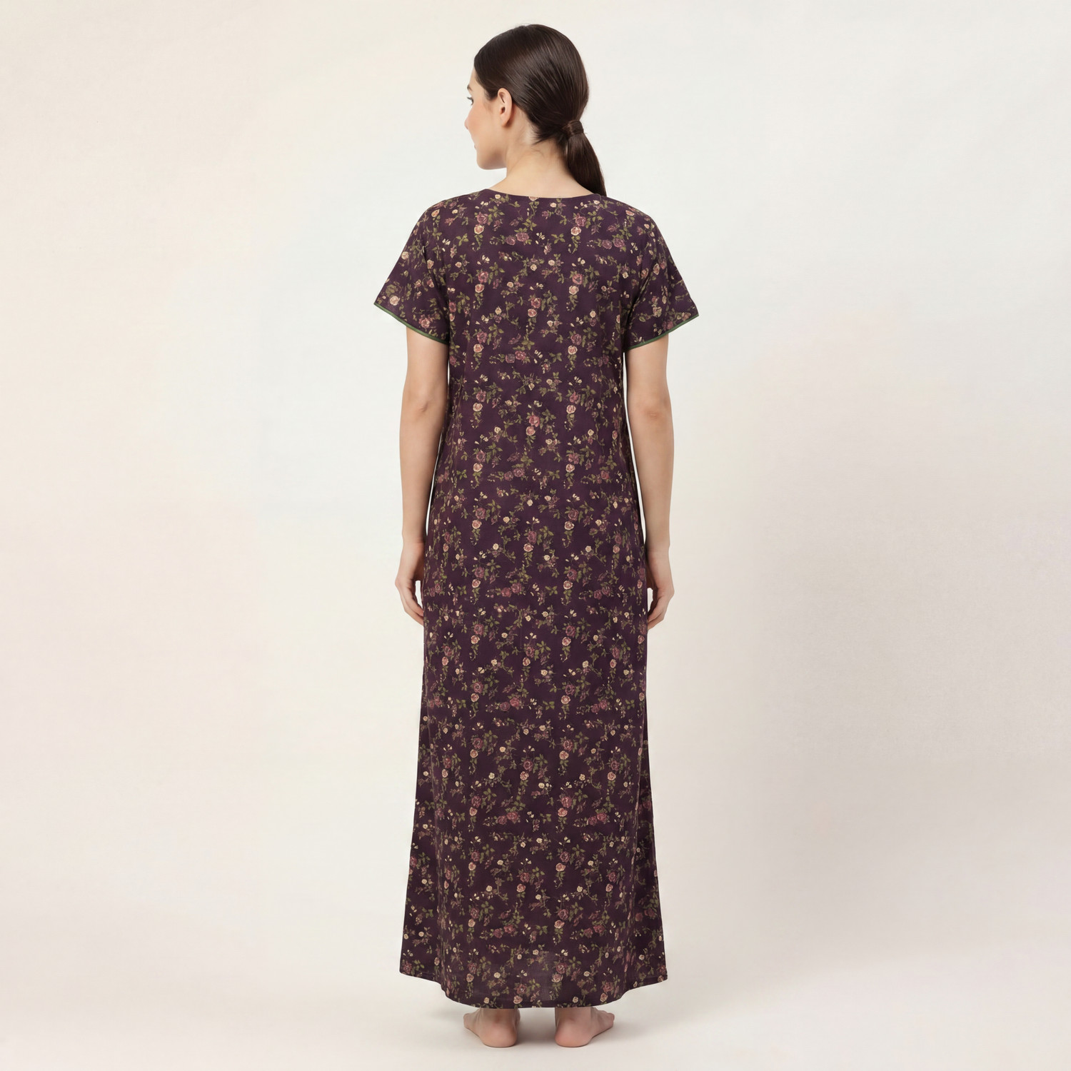 Image of SHLOKE Women Nighty (Purple)