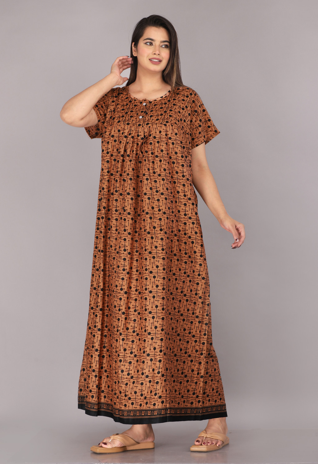 Image of Kuruti B Sheets Women Nighty