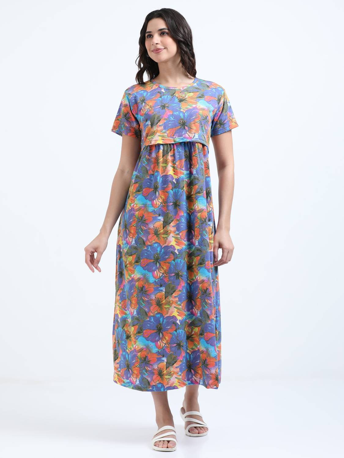 BARBET Women Maternity/Nursing Nighty
