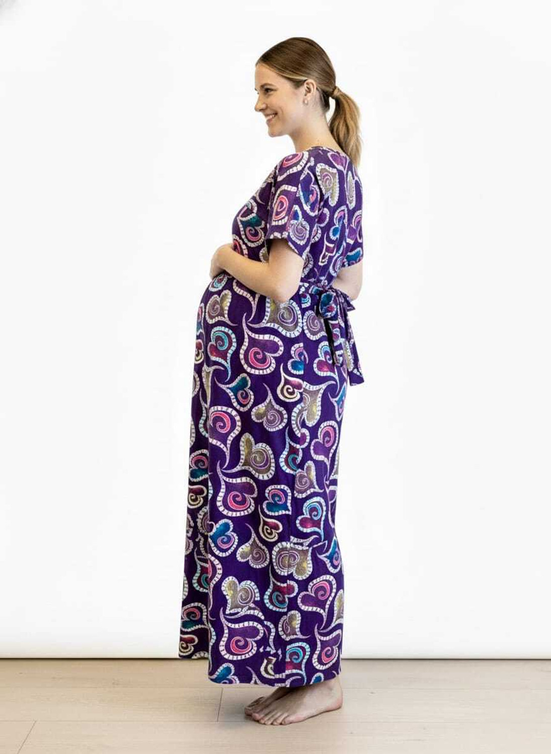 Image of BhuwanaTex Women Maternity /Nursing Nighty