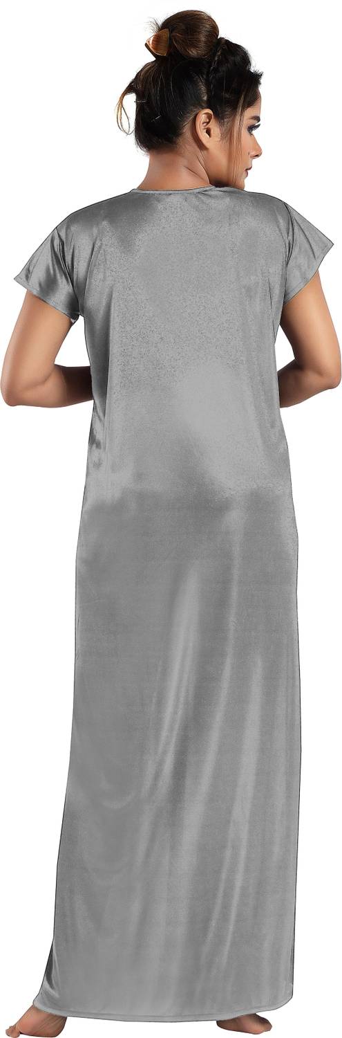SIAMI Women Gray Nighty - Image 2