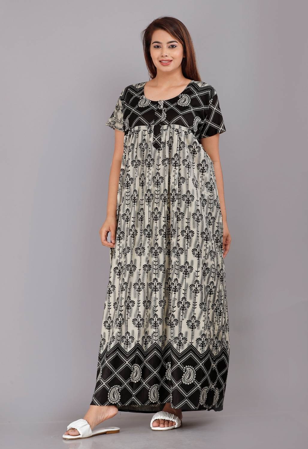 AakarShana Women Nightdress