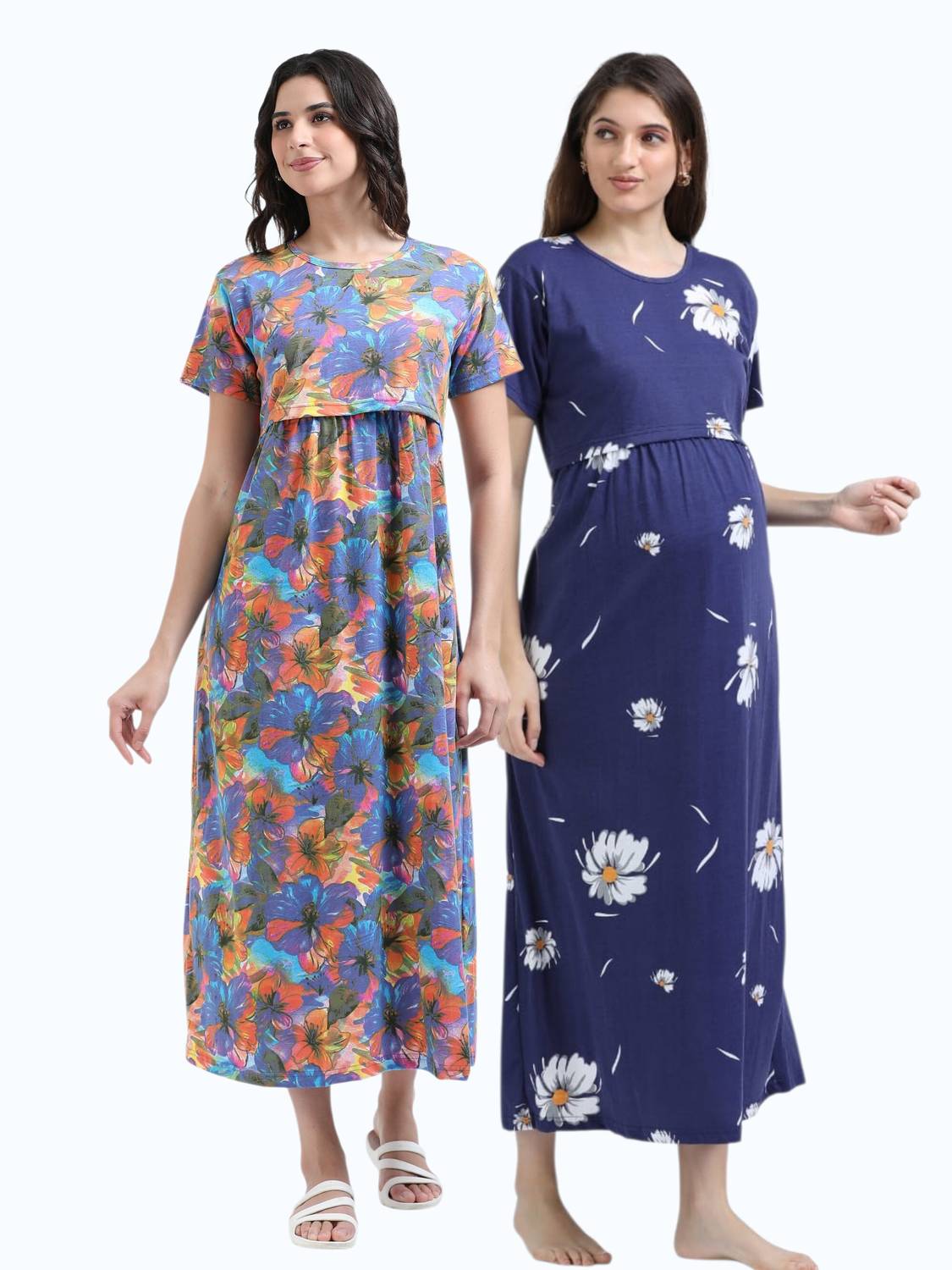 BARBET Women Maternity/Nursing Nighty