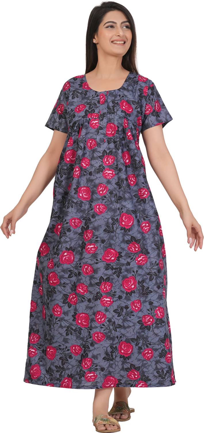 AakarShana Women Nightdress