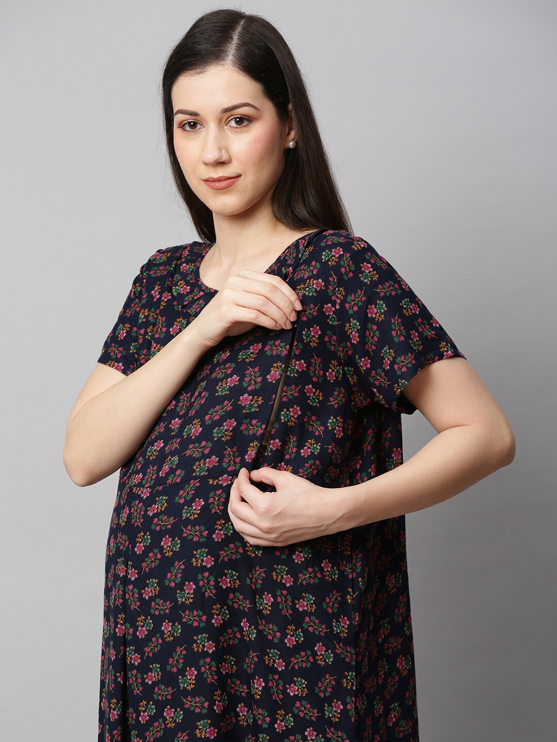 Image of MomToBe Women Maternity /Nursing Nighty