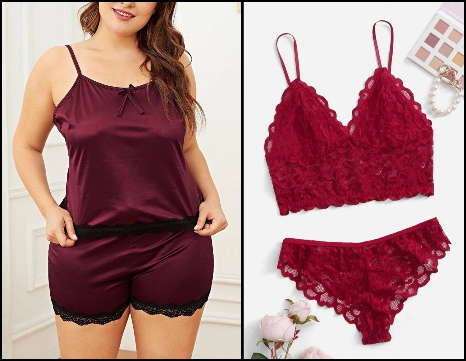 Boosah Women Solid Maroon Top & Shorts Set