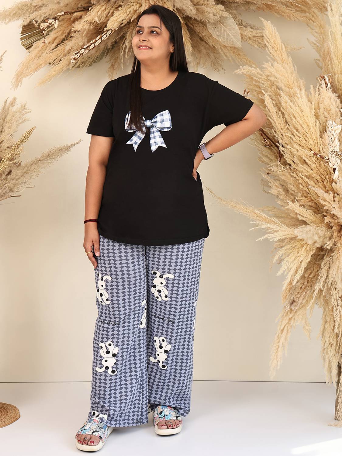 Bloem Women Printed Blue Night Suit Set