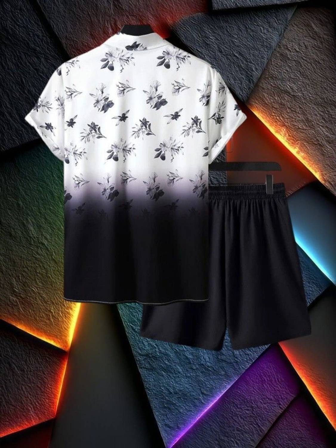 7starenterprise7 Men Printed Multicolor Night Suit Set