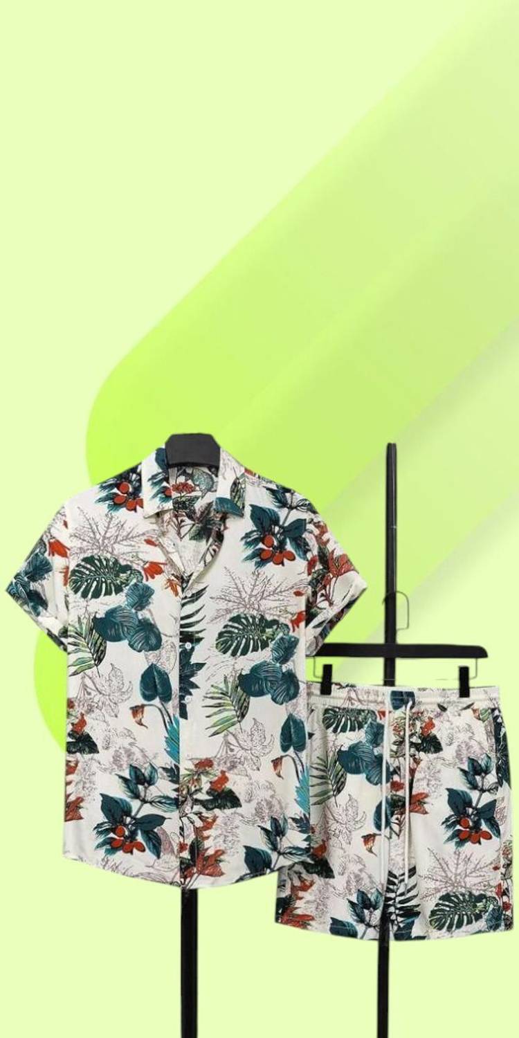 7starenterprise7 Men Printed Multicolor Night Suit Set