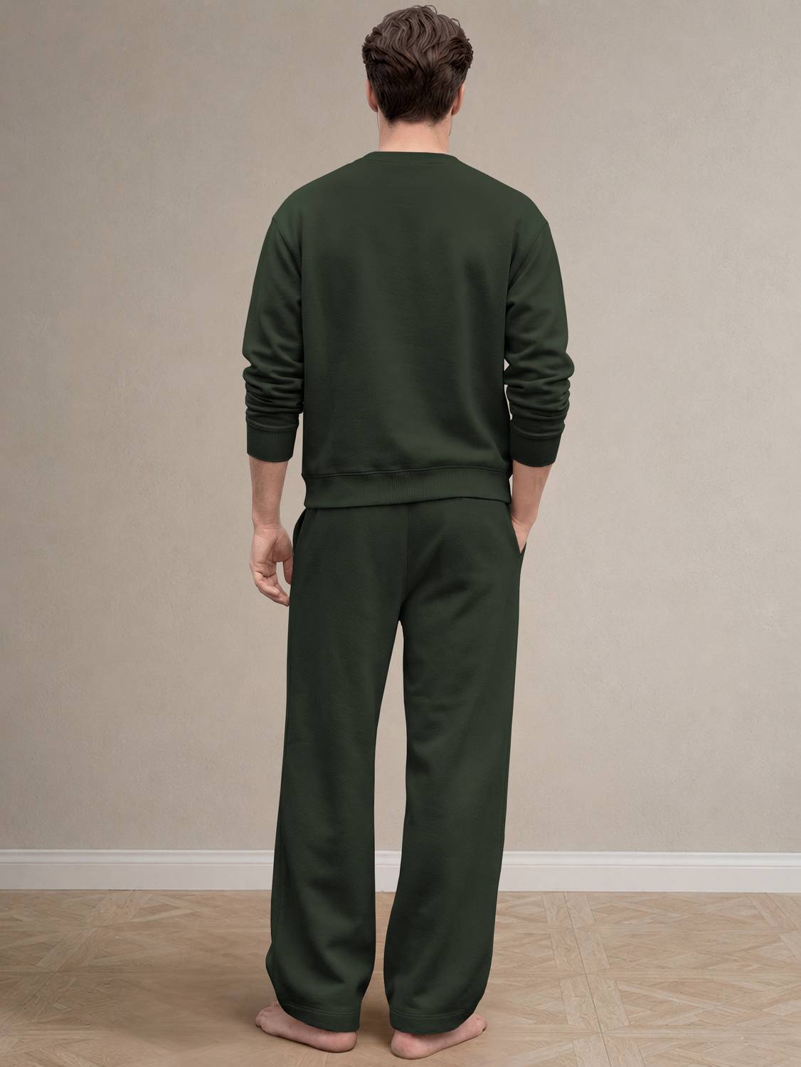 MADBROS Men Dark Green Top & Pyjama Set - Image 2