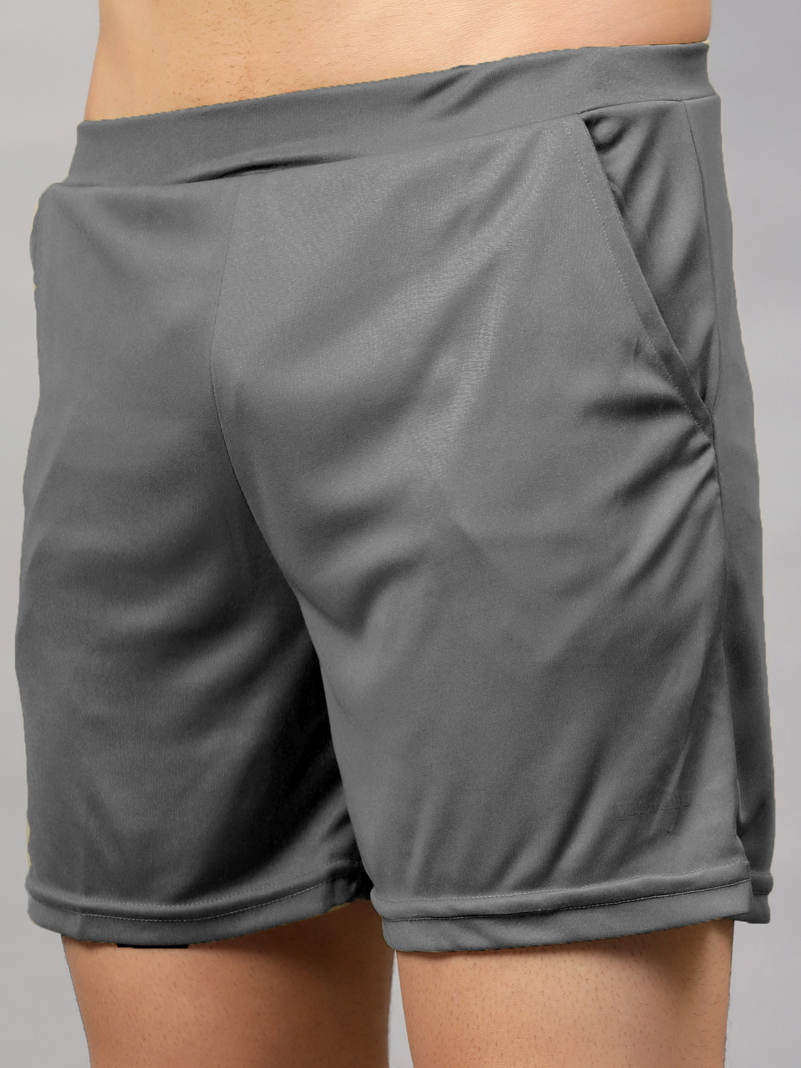 Image of UDI n ADI Solid Men Grey Casual Shorts
