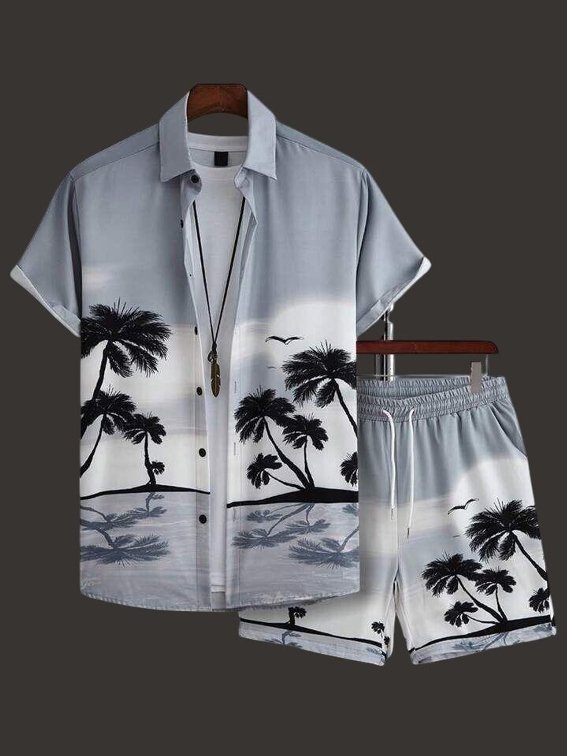 Image of LEMZODIC Men Printed Multicolor Night Suit Set