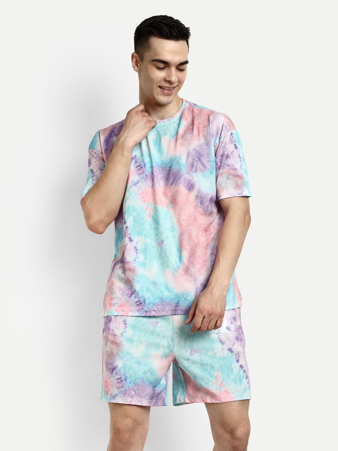 Image of Leriya Fashion Men Ombre /Dyed Multicolor Night Suit Set