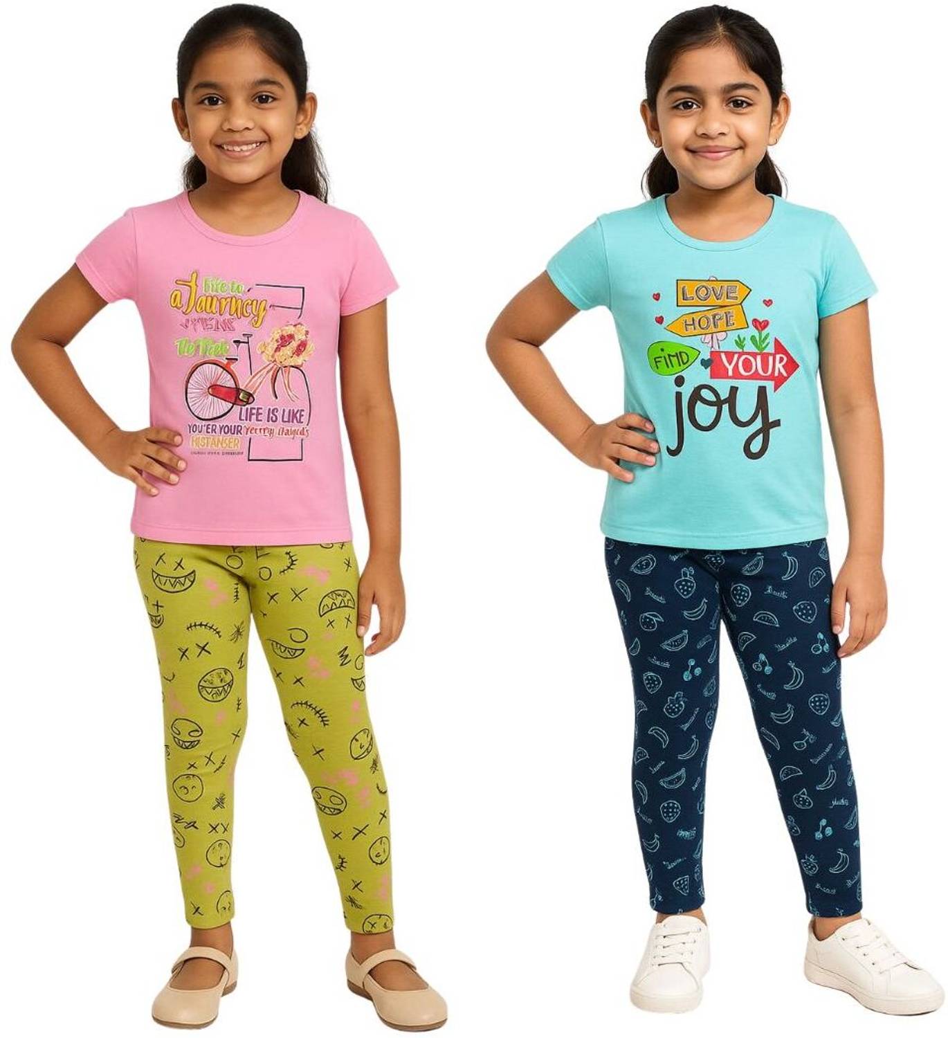 BARATHIDEVI TEX Girls Printed Cotton Kids Nightwear