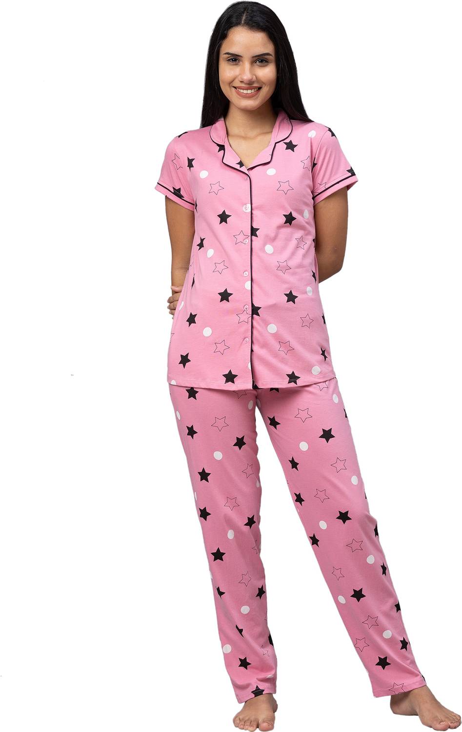 AV2 Women Printed Multicolor Top & Pyjama Set