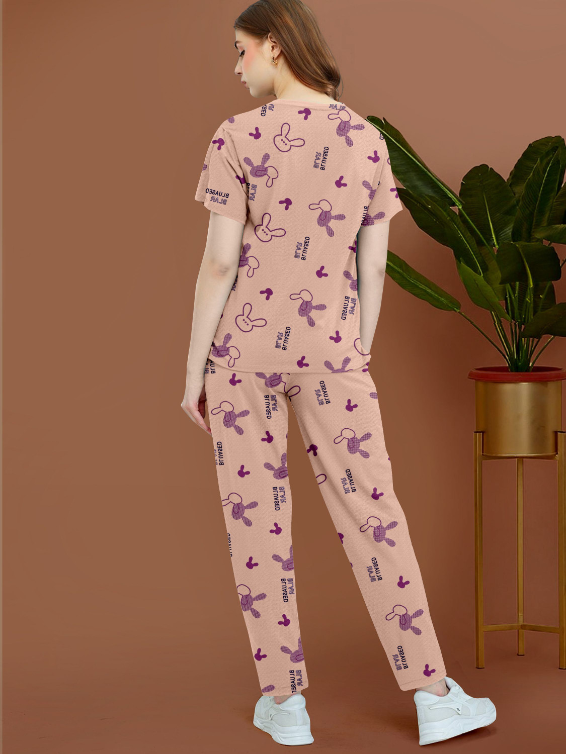 Image of BelleBird Women Printed Multicolor Top & Pyjama Set
