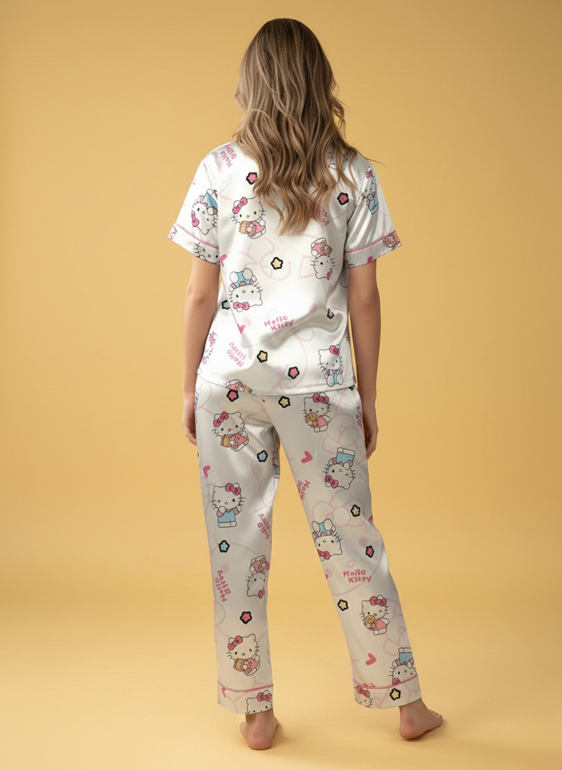 Image of RANIBAA Women Night Suit Set Multicolor Printed