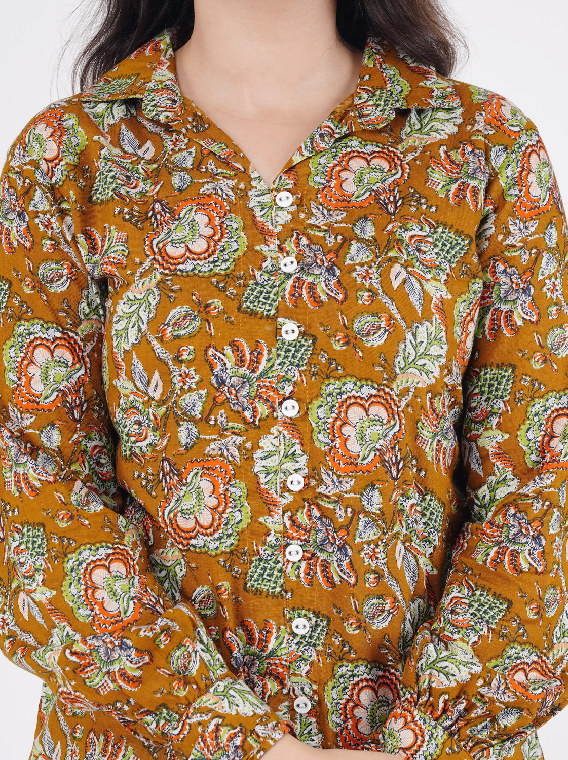 Image of MintMarie Women Printed Yellow Night Suit Set