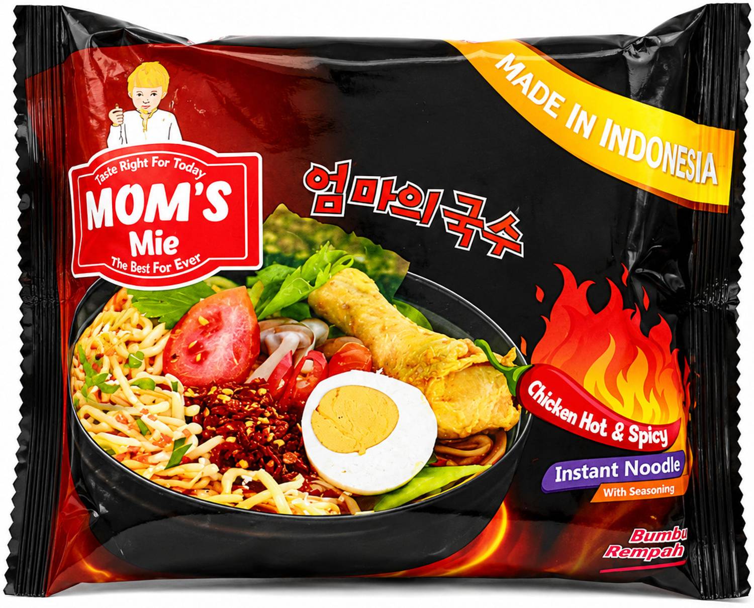 moms mie Mom's Mie Chicken Hot & Spicy Instant Noodle Instant