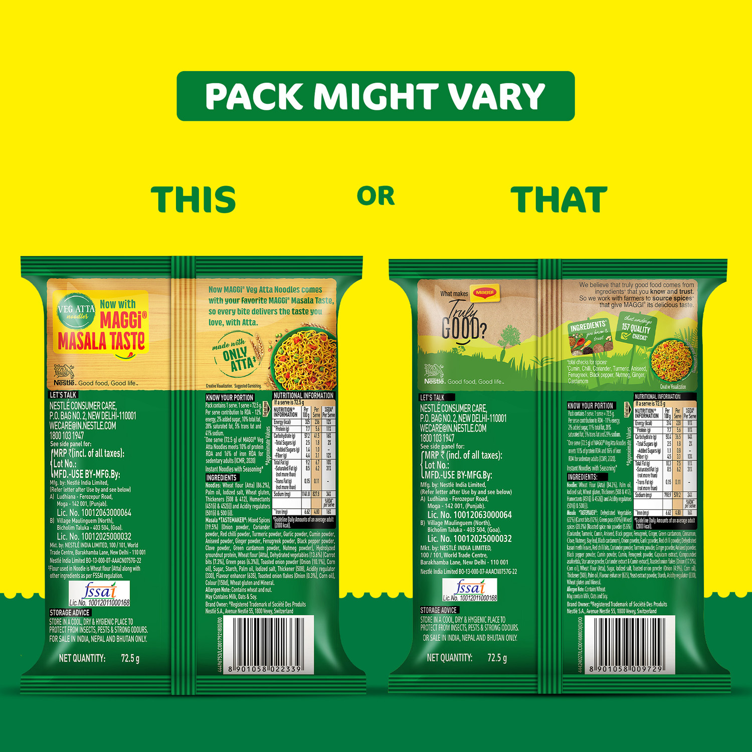 Image of Maggi Veg Atta Instant Noodles