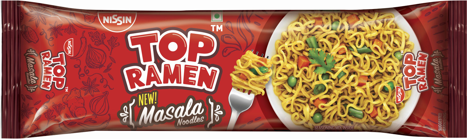 Image of TOP RAMEN Yummy Masala Instant Noodles Vegetarian