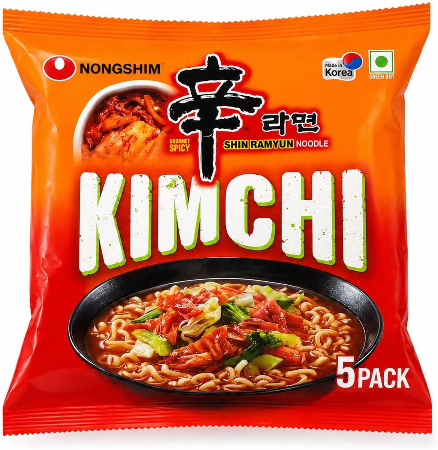 Image of Nongshim shin kimchi s Vegetarian Instant Noodles