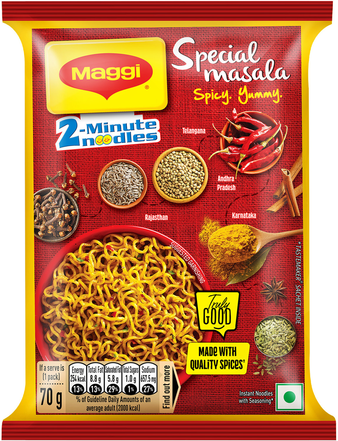 Image of Maggi 2-Minute Special Masala Instant Noodles