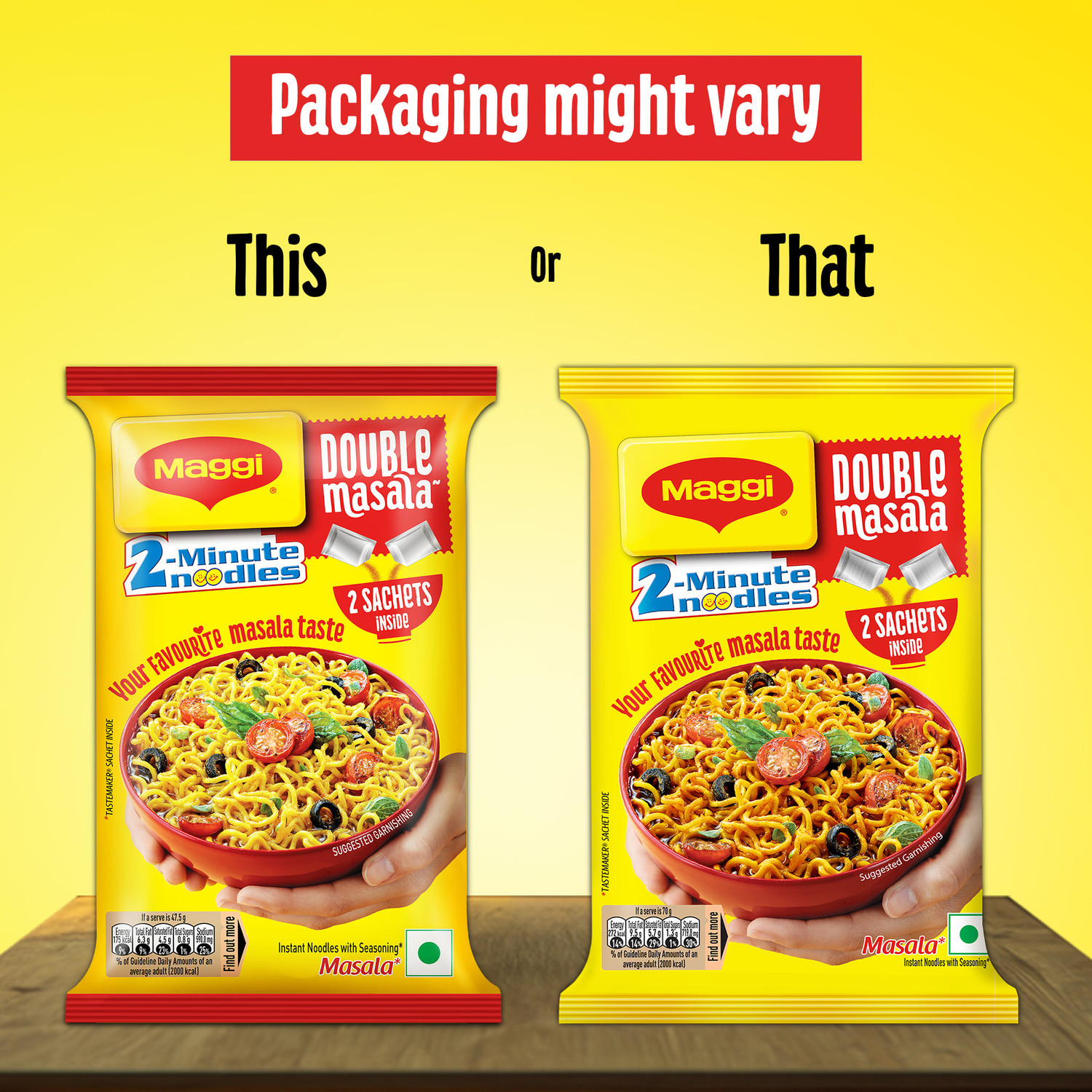 Image of Maggi 2- Minute Double Masala Instant Noodles