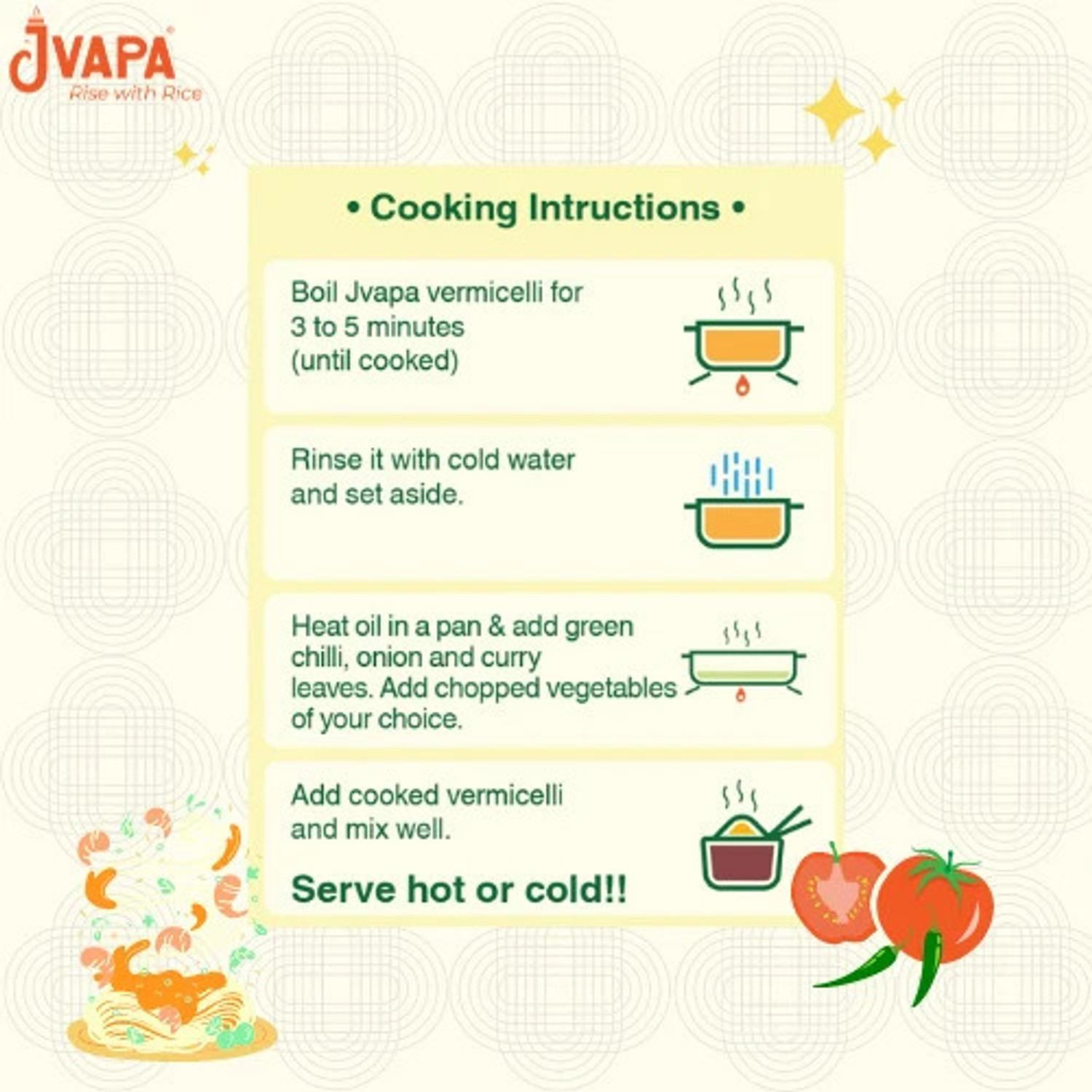 Image of Jvapa Gluten Free|Cholesterol Free|Naturally Fat Free Rice Noodles