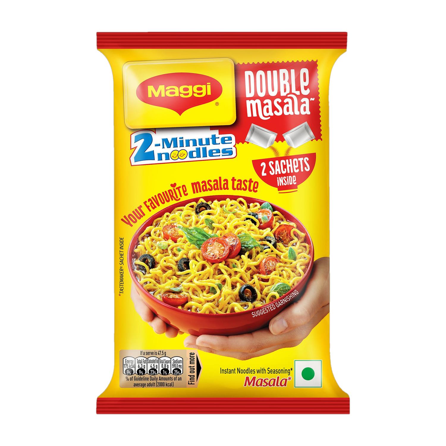 Image of Maggi 2- Minute Double Masala Instant Noodles