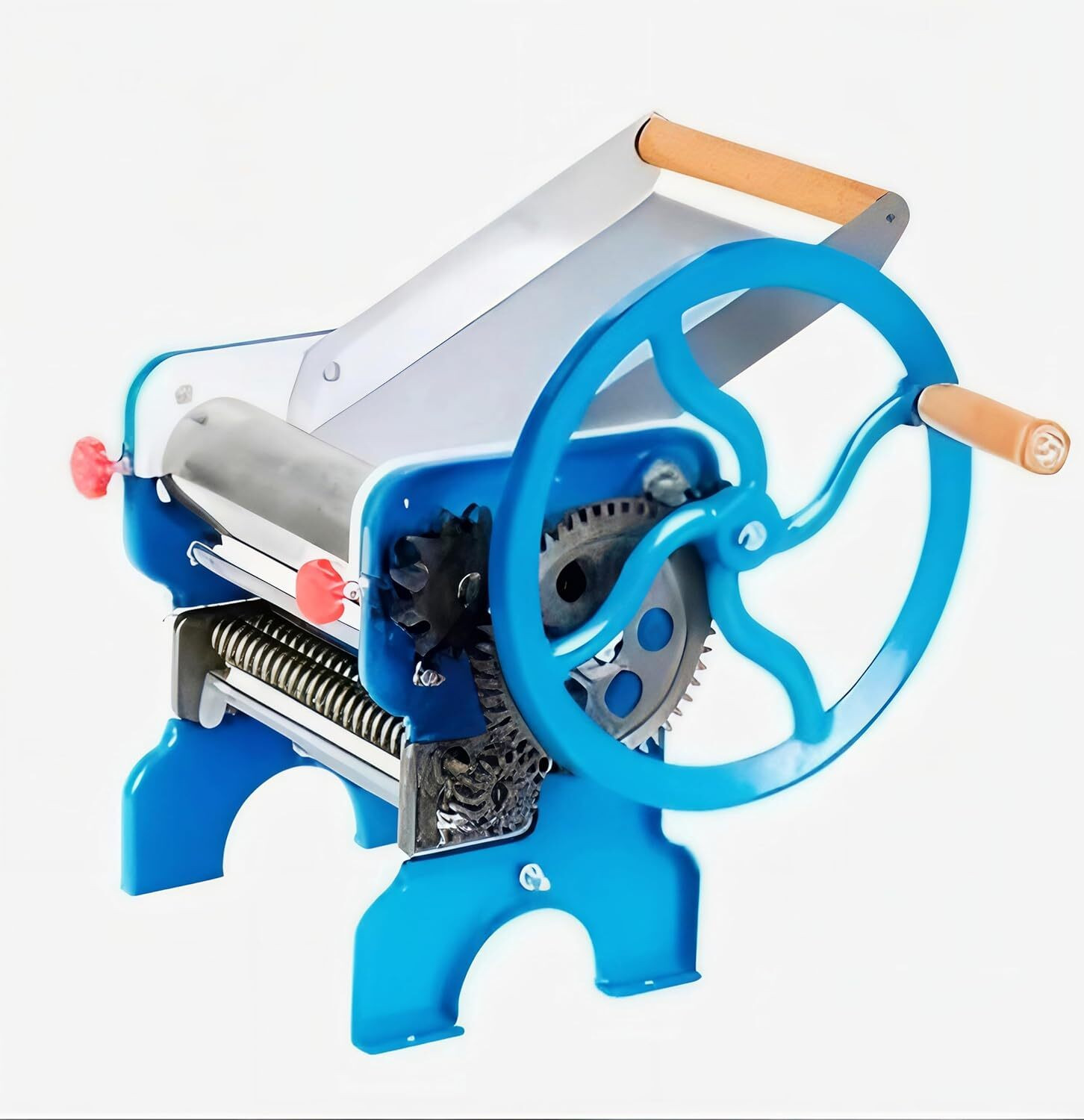 Image of KHUSHI UDYOG Manual Commercial Heavy-Duty Noodle Maker Machine with Dual Blades Spaghetti and Pasta Maker