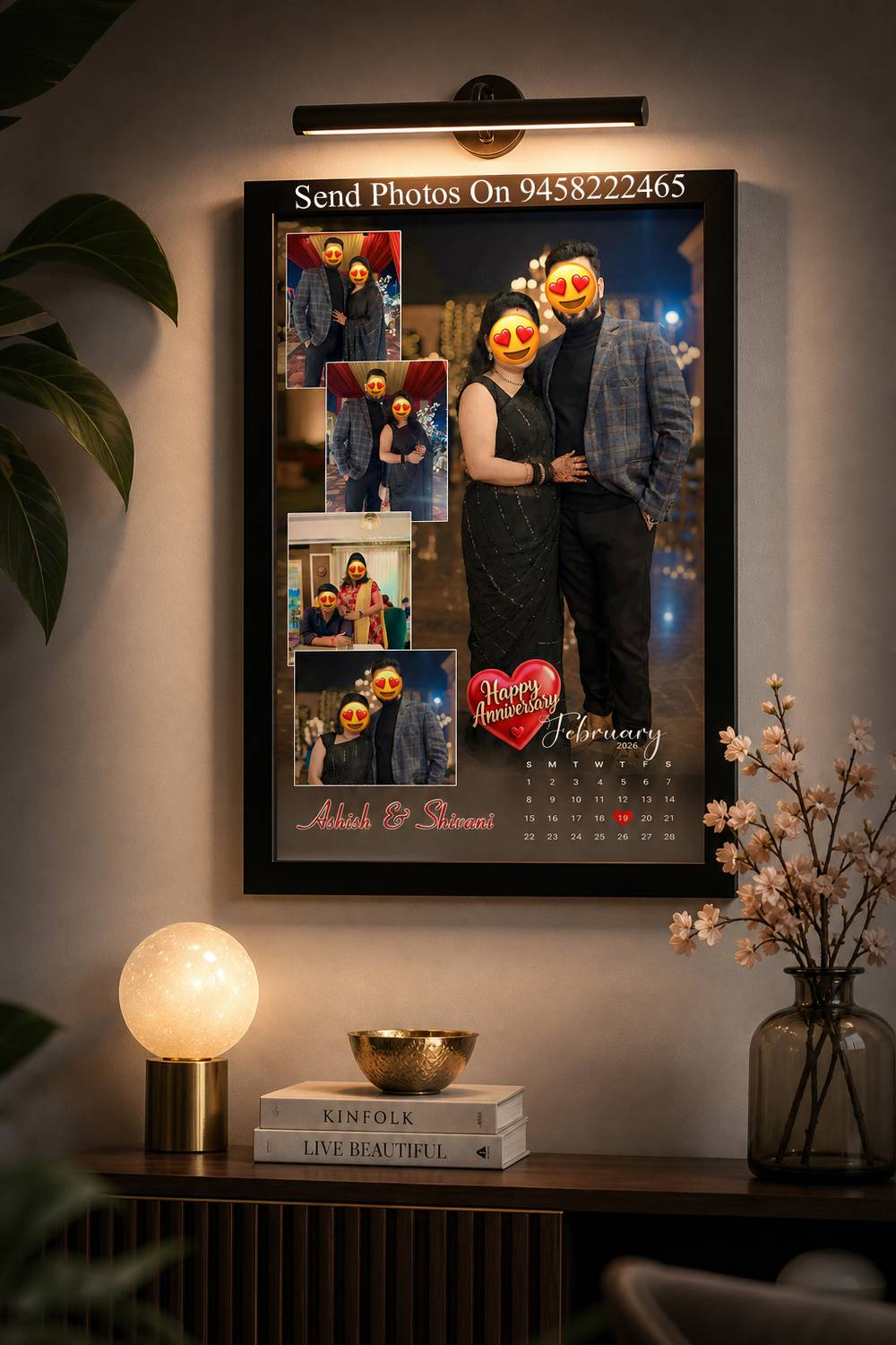 AURACRAFT MDF Wall Photo Frame