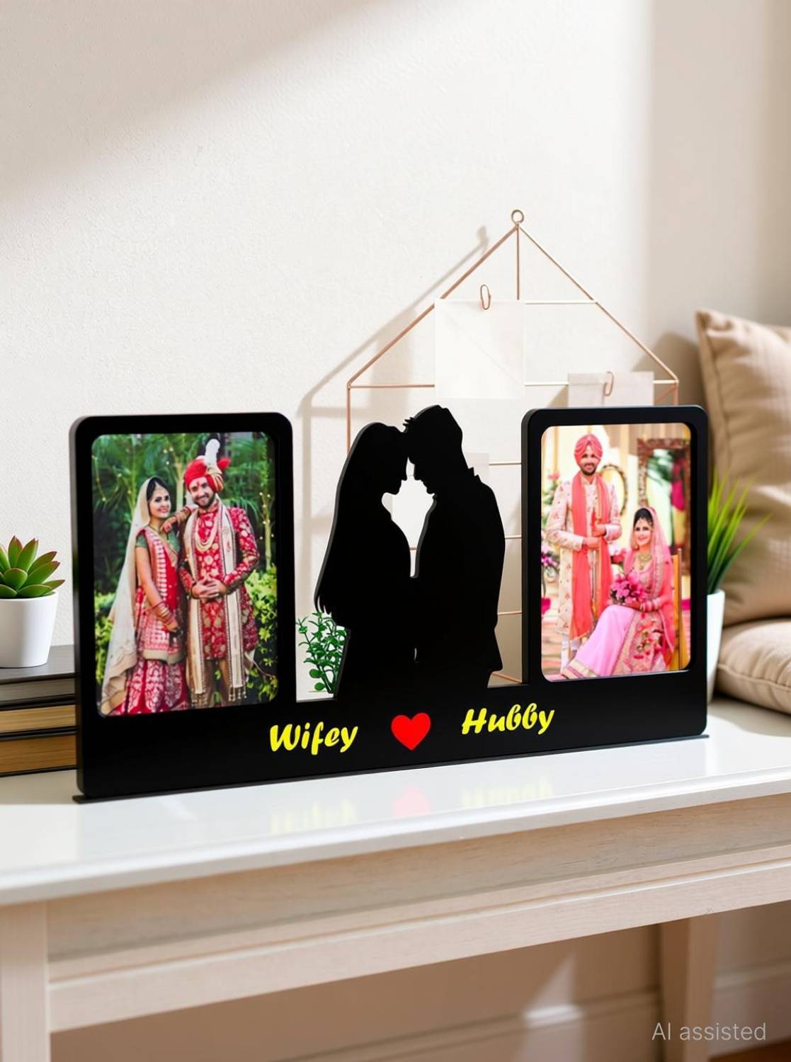 Apnagift Wood Table Photo Frame