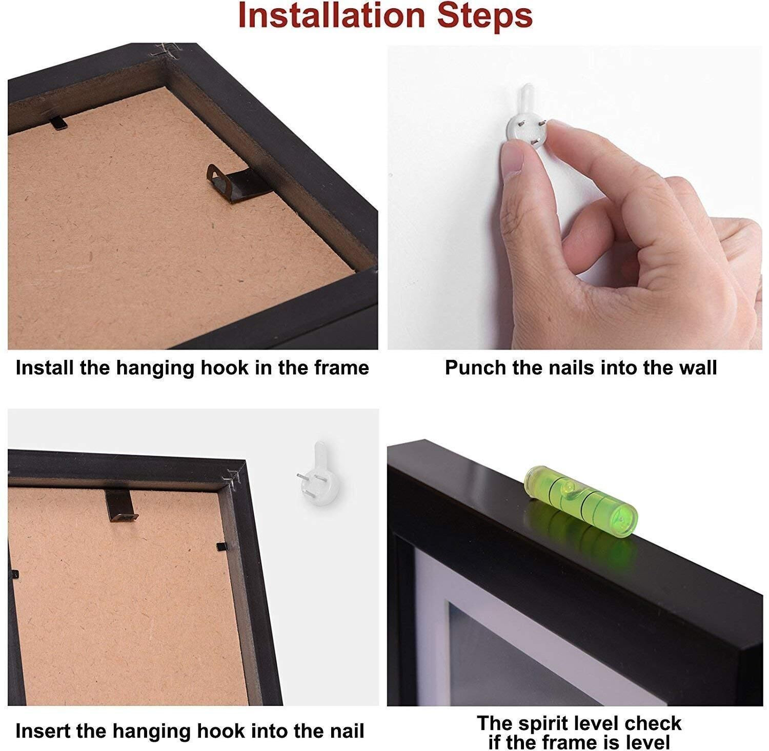 Image of jv enterprises Wood Wall Photo Frame