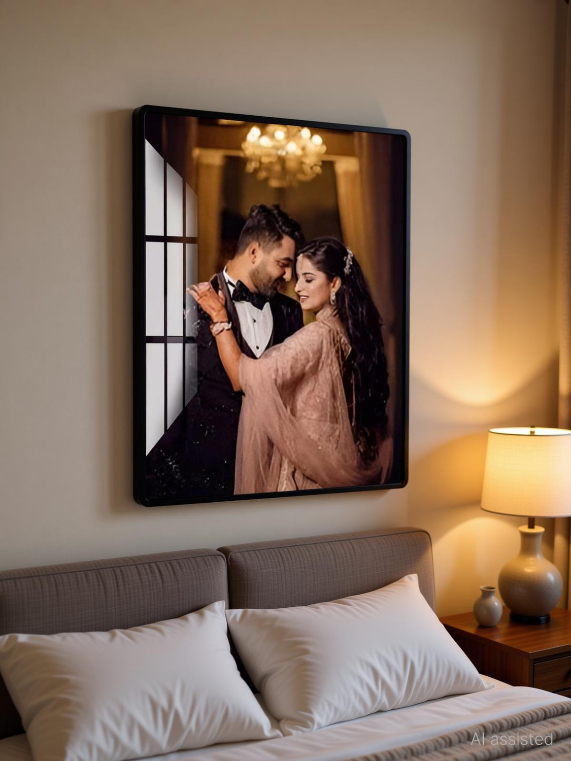 Image of MEMORIX Acrylic Wall Photo Frame (Multicolor, 1 Photo(s), Personalized Family Photo Acrylic Frame for Home Decor, 12x18 inch, Send pic whtsapp87439 75 973)