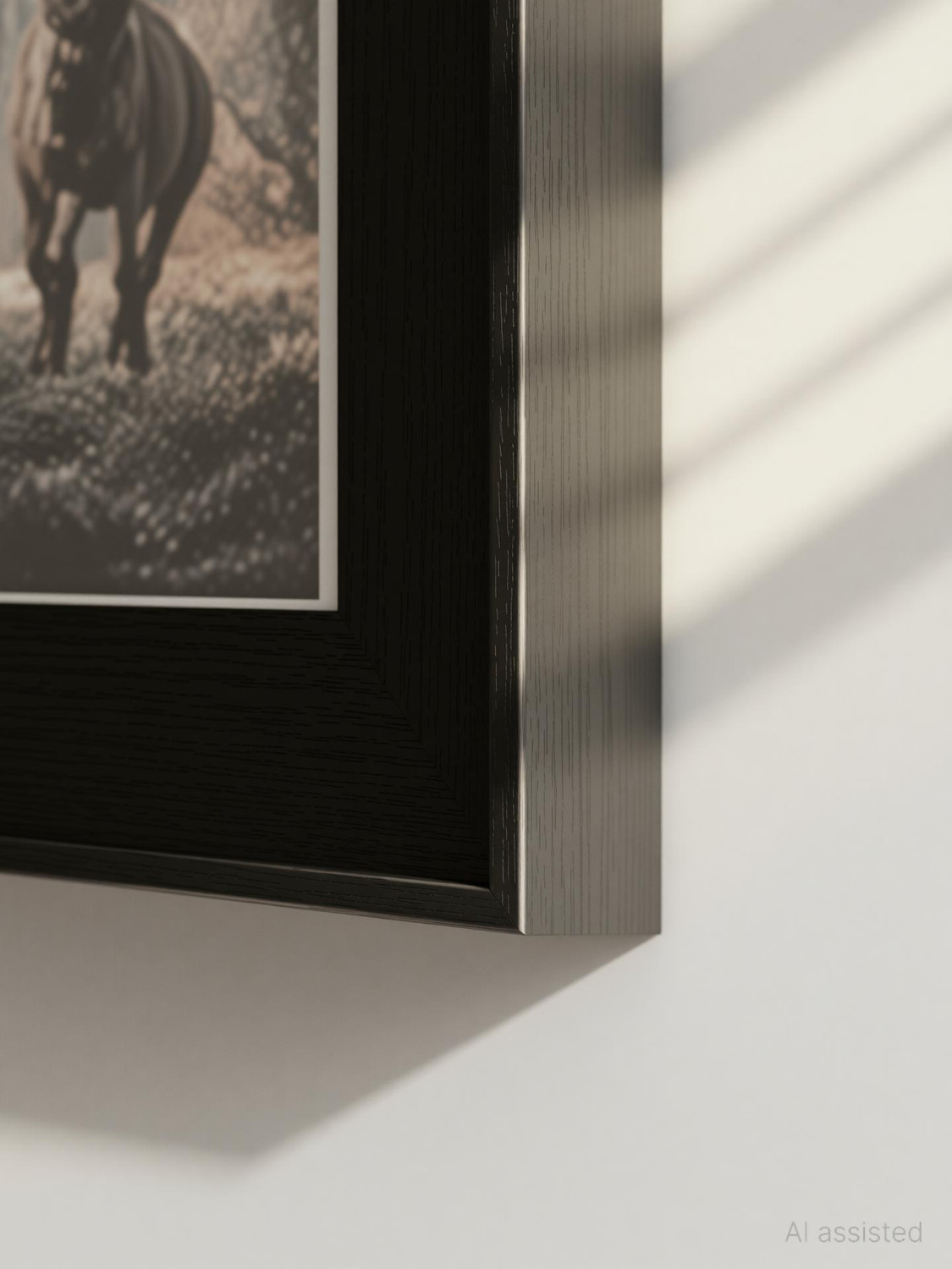 Image of BOSCO Wood Wall Photo Frame (Black, 9 Photo(s), Modern Gallery Wall Art Frame Set)