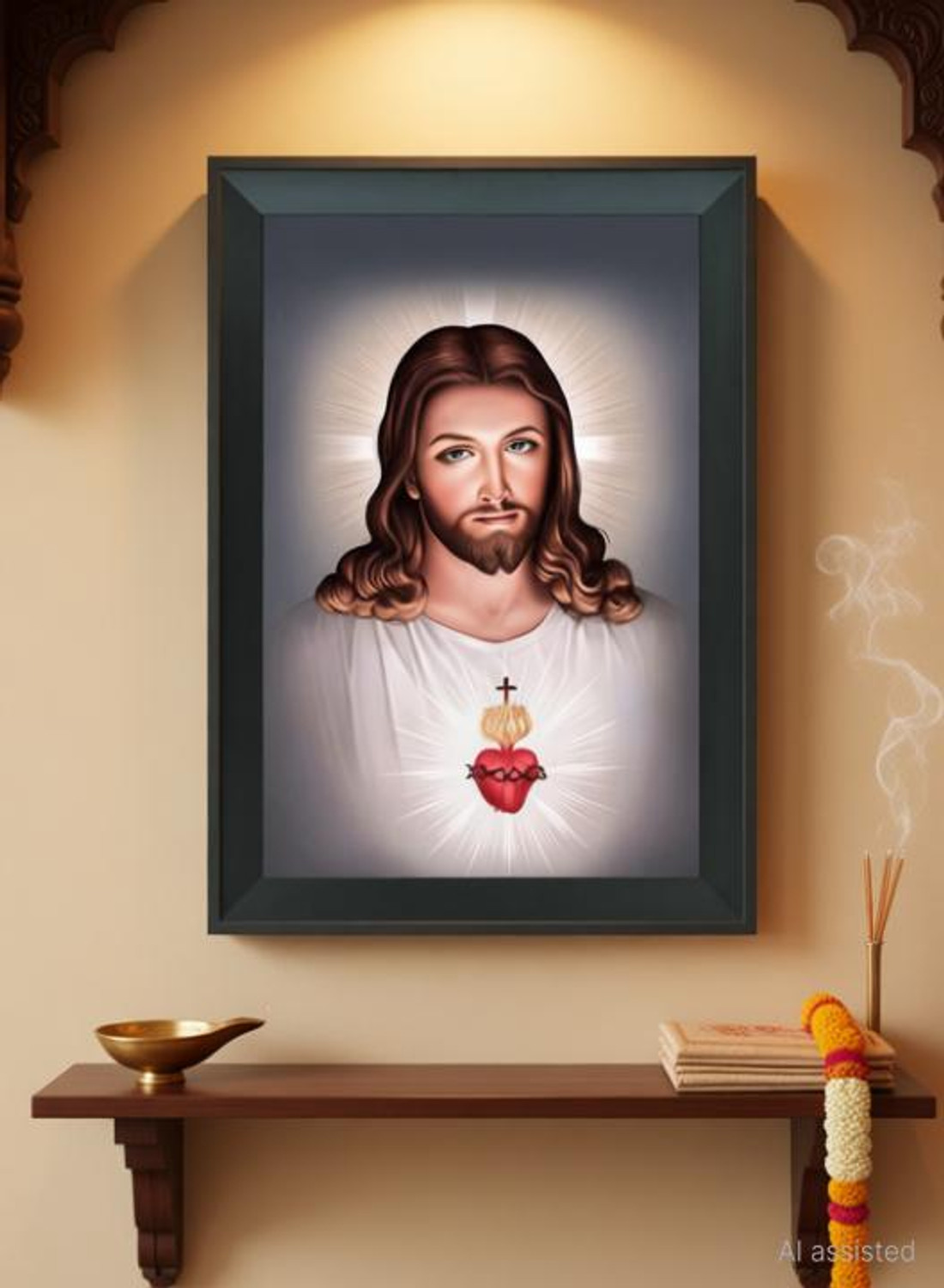 Image of FRIZZY ARTS Wood Wall Photo Frame