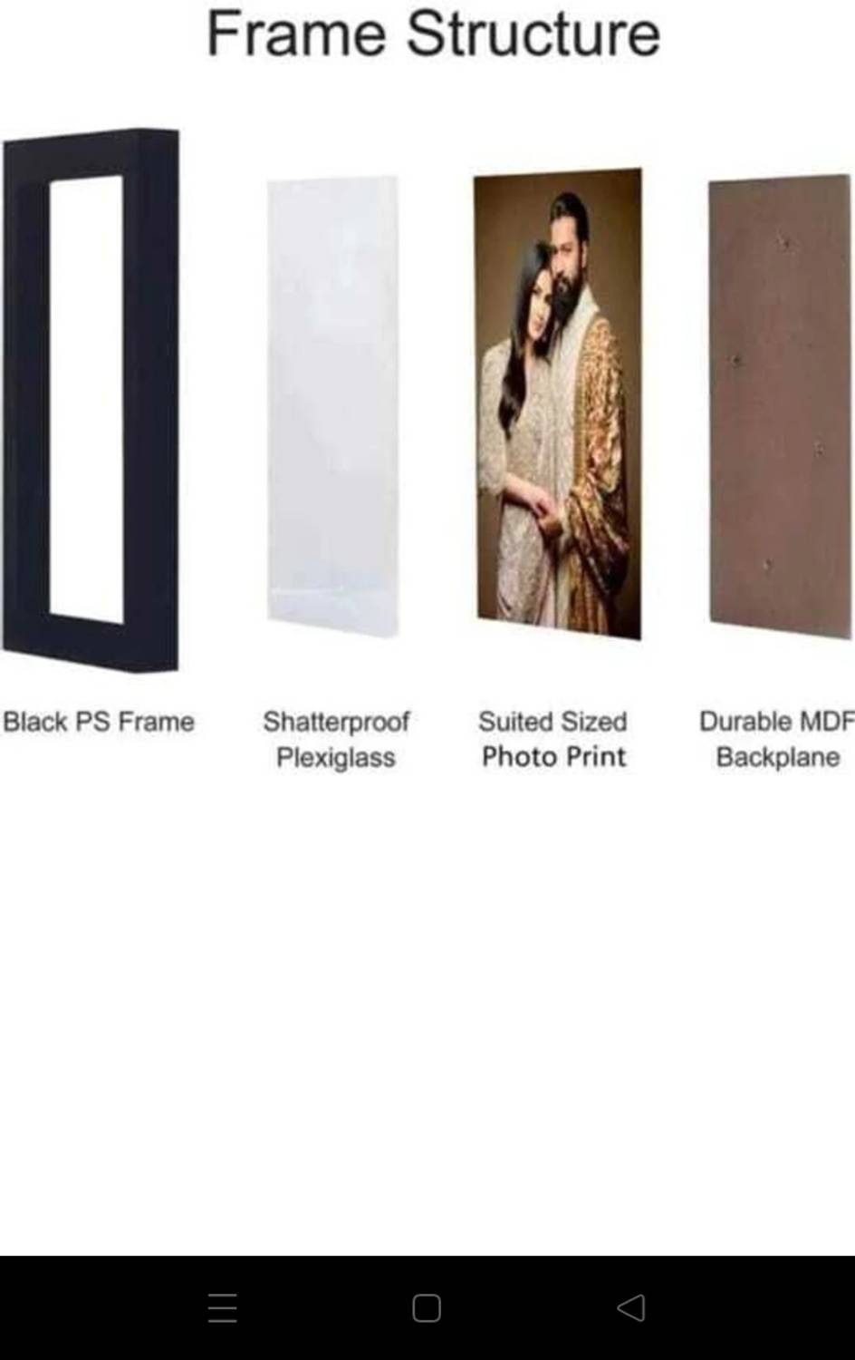 Newframeworld Wood Wall Photo Frame Black - Image 3